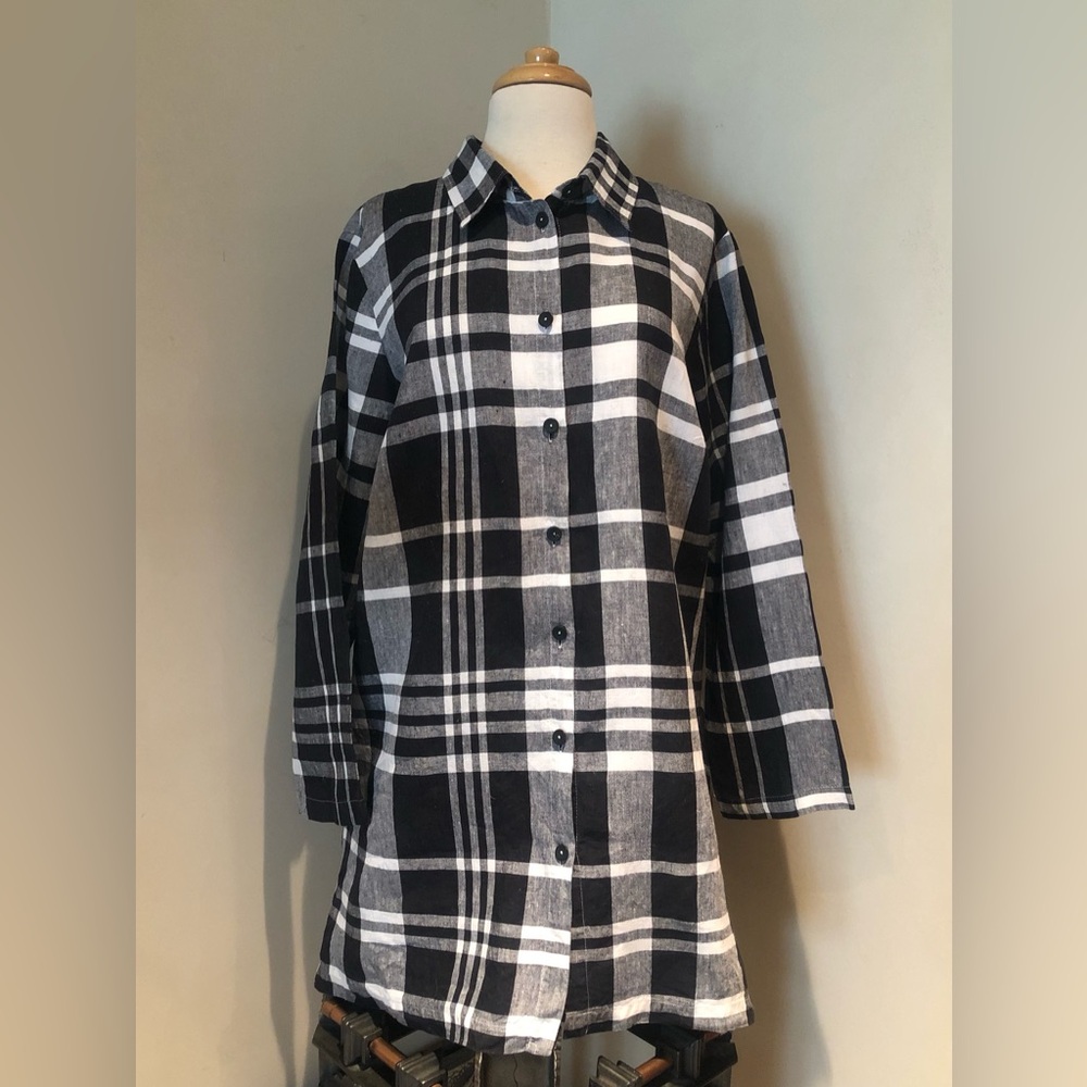 Flax Button Down Tunic - image 1